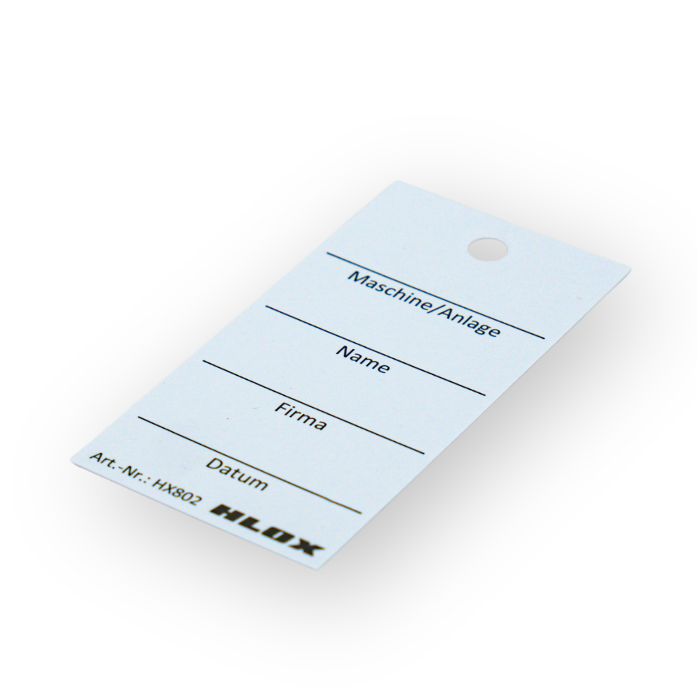 Tagout-tags | HLOX GmbH